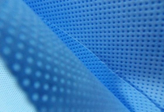 Αγορά Εργοστασιακή Προμήθεια SMS Μη υφαντό Λευκό Μπλε για Ιατρική Ποδιά Σεντόνι Μη Υφαντό Ύφασμα online manufacture